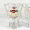 4 VERRES MARTINI BAS