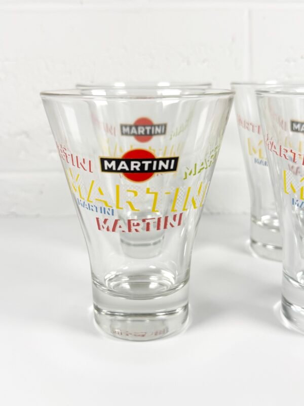 4 VERRES MARTINI BAS