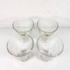 4 VERRES MARTINI BAS