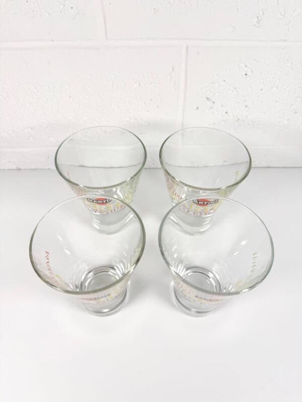 4 VERRES MARTINI BAS
