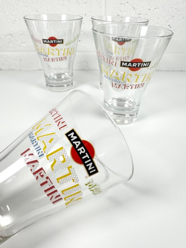 4 VERRES MARTINI BAS