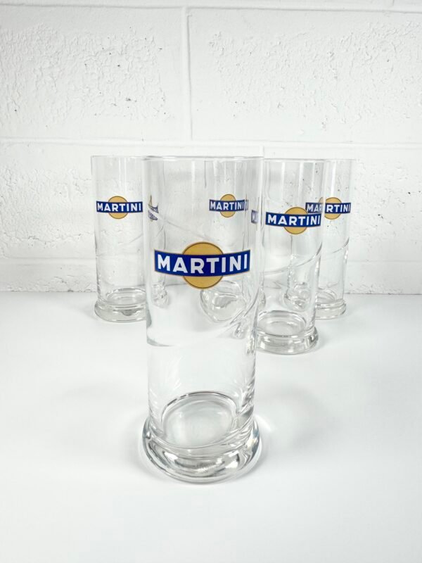 5 VERRES VINTAGES MARTINI