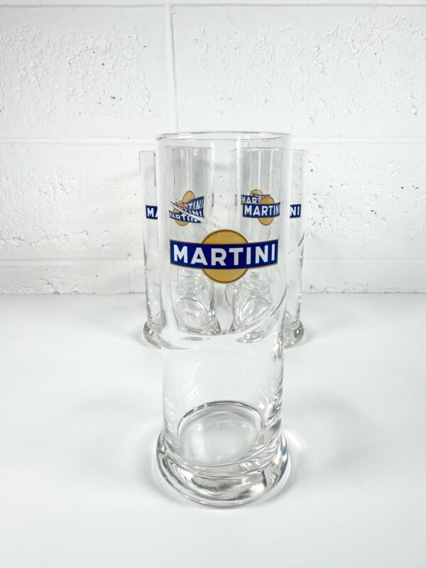 5 VERRES VINTAGES MARTINI