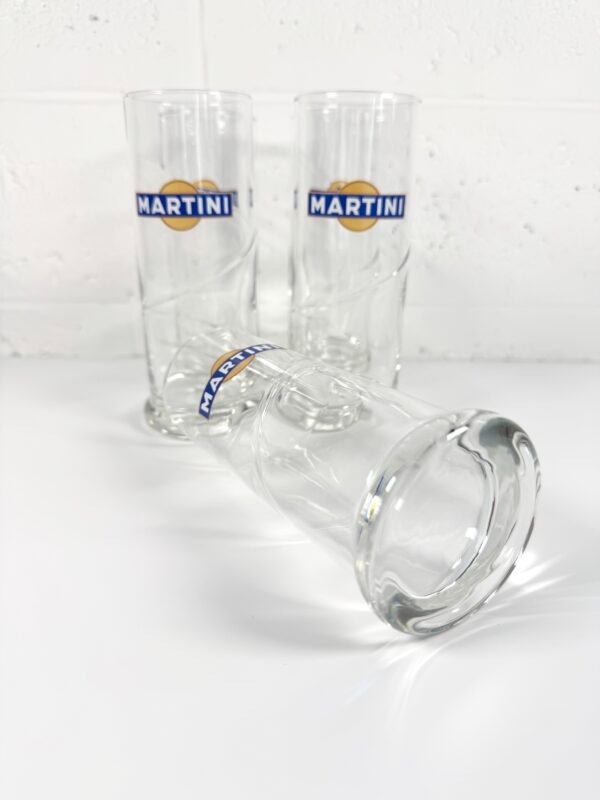 5 VERRES VINTAGES MARTINI