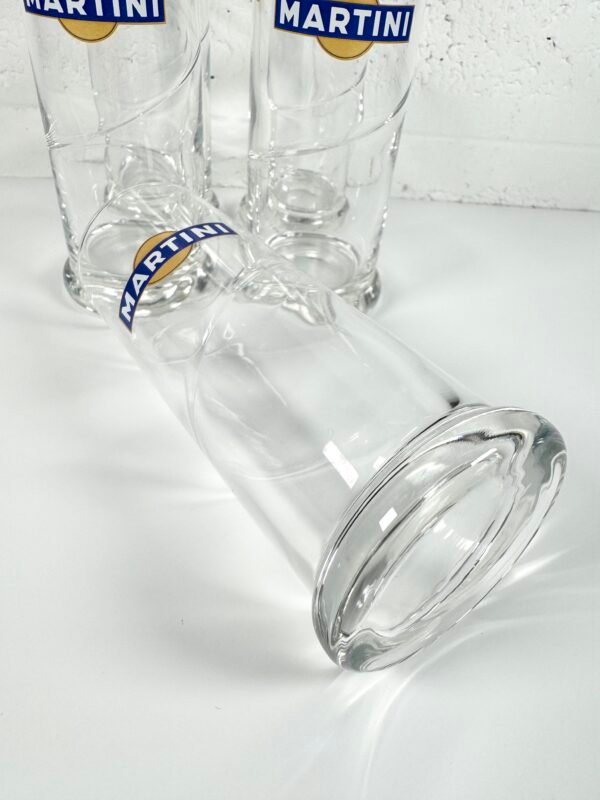 5 VERRES VINTAGES MARTINI