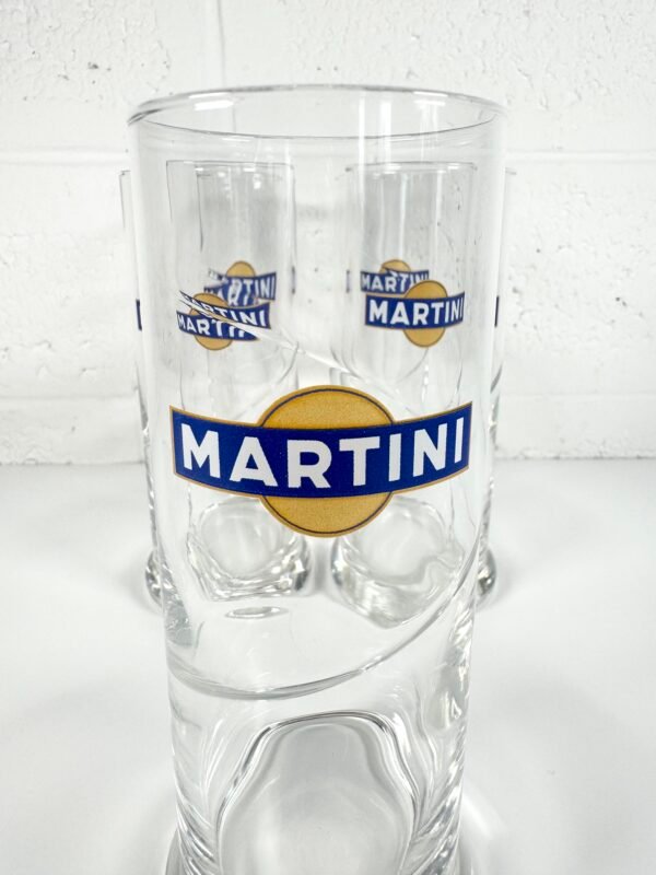 5 VERRES VINTAGES MARTINI