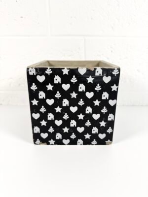 CACHE POT BÉTON NOIR