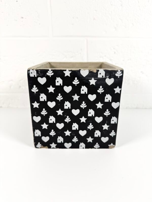 CACHE POT BÉTON NOIR