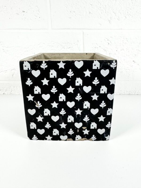 CACHE POT BÉTON NOIR