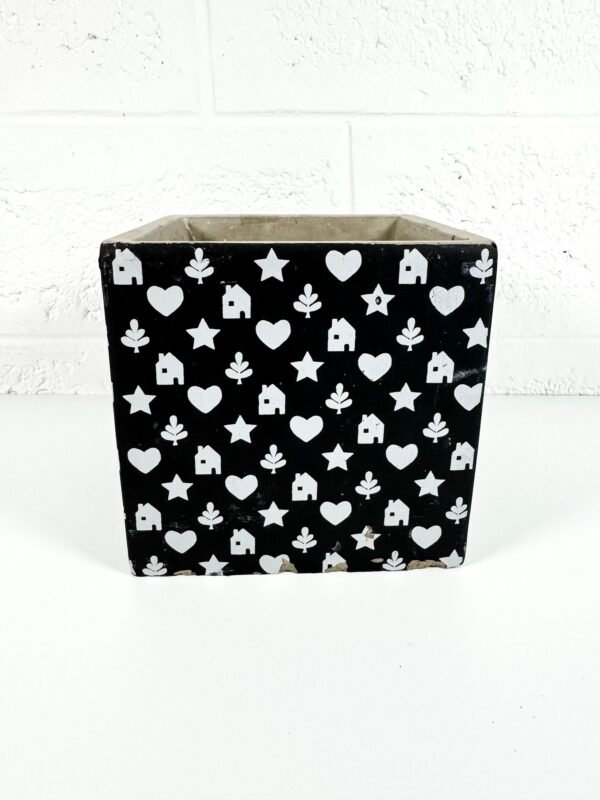 CACHE POT BÉTON NOIR