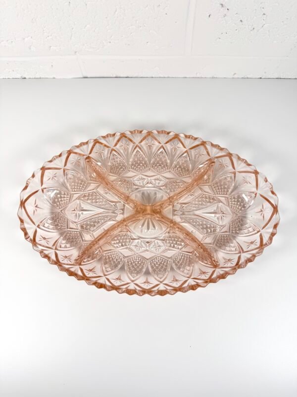 PLAT ROSE EN VERRE