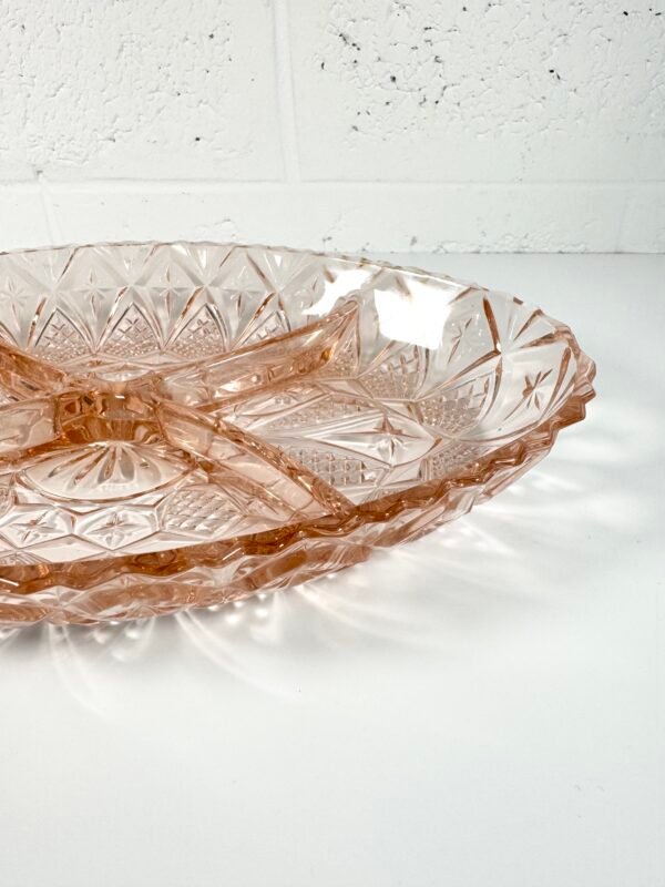 PLAT ROSE EN VERRE