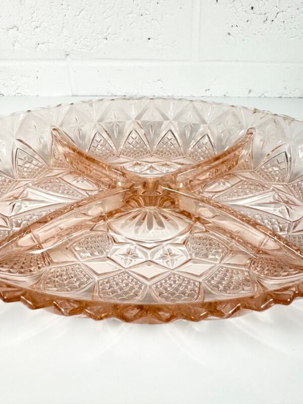 PLAT ROSE EN VERRE