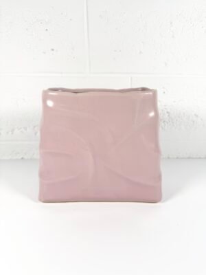 VASE FROISSÉ ROSE PÂLE