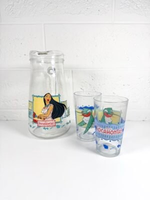 PICHET POCAHONTAS & 2 VERRES