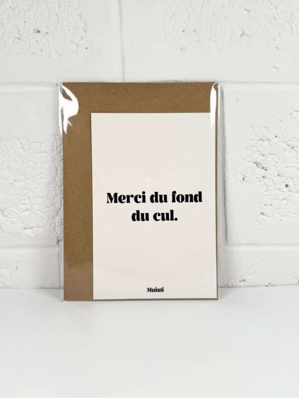 CARTE POSTALE MUISTI - MERCI