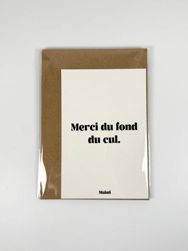 CARTE POSTALE MUISTI - MERCI