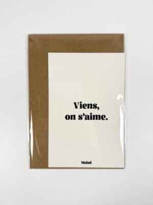 CARTE POSTALE MUISTI - ON S'AIME