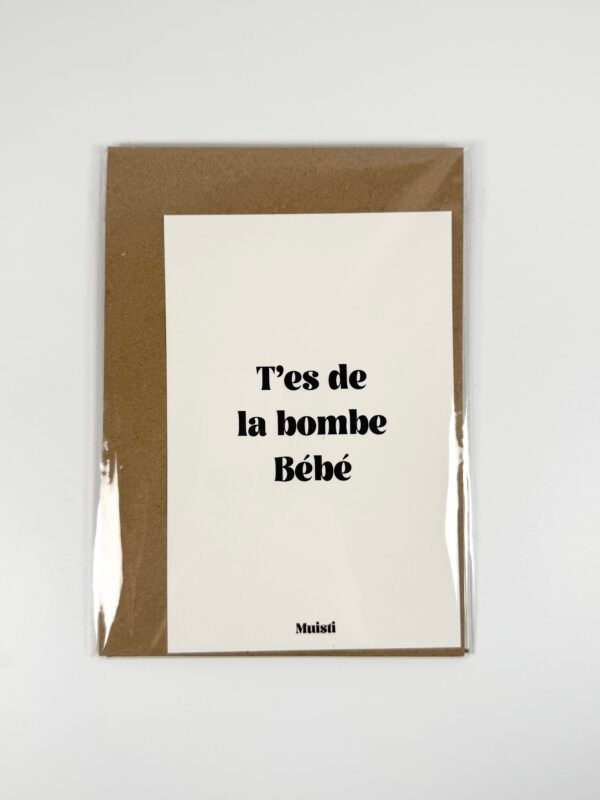 CARTE POSTALE MUISTI - BOMBE BÉBÉ
