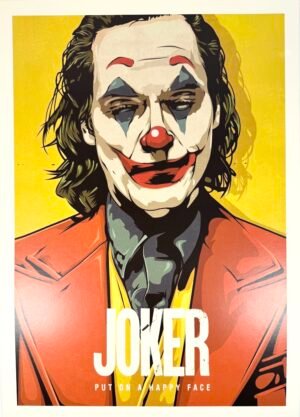 AFFICHE POP JOKER JAUNE