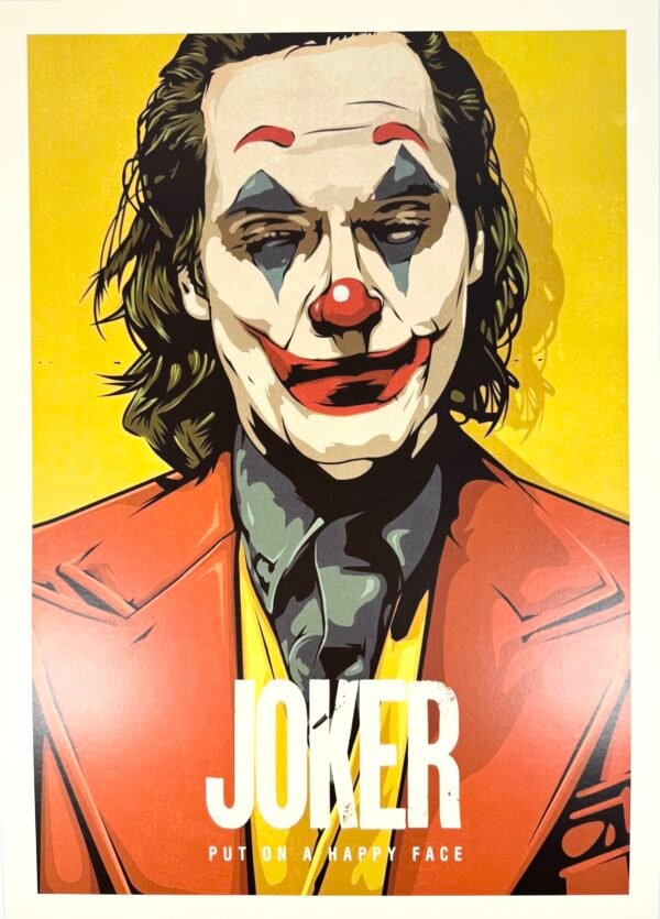 AFFICHE POP JOKER JAUNE
