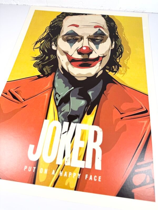 AFFICHE POP JOKER JAUNE