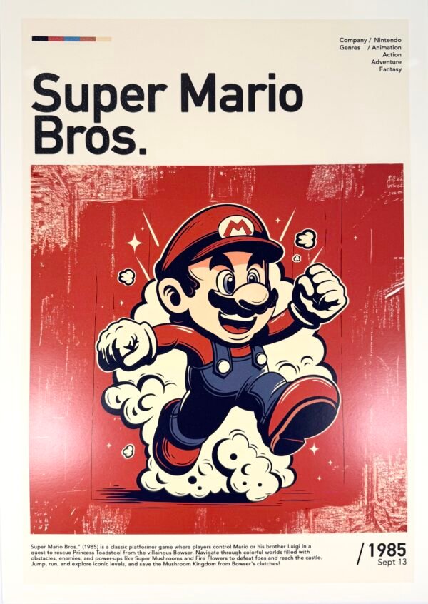AFFICHE POP SUPER MARIO BROS