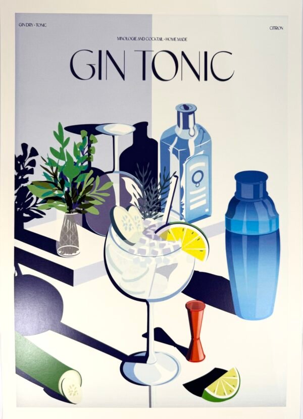 AFFICHE POP GIN TONIC