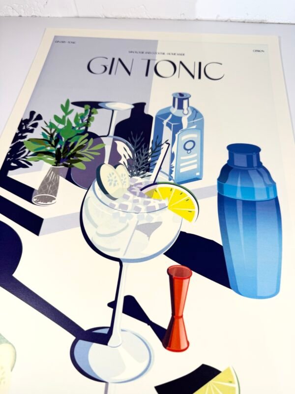 AFFICHE POP GIN TONIC