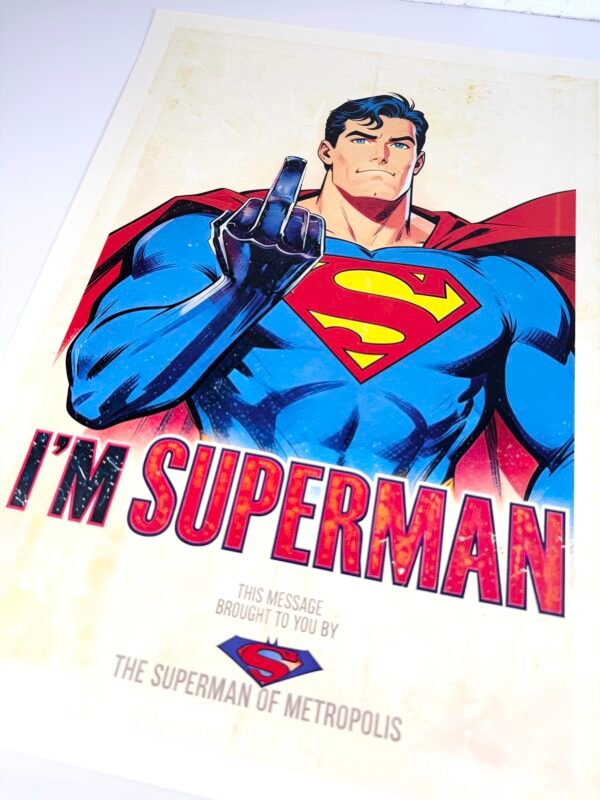 AFFICHE POP SUPERMAN FUCK