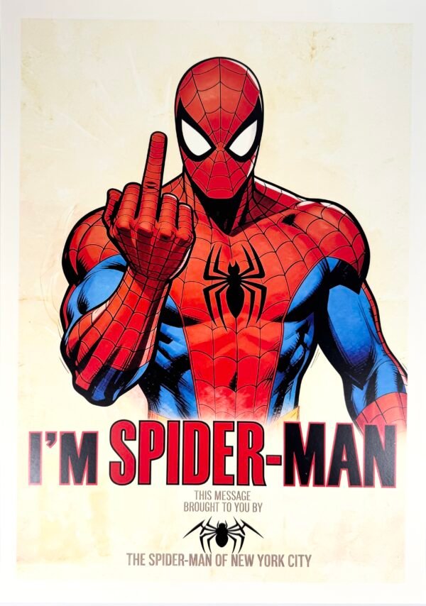 AFFICHE POP SPIDERMAN FUCK