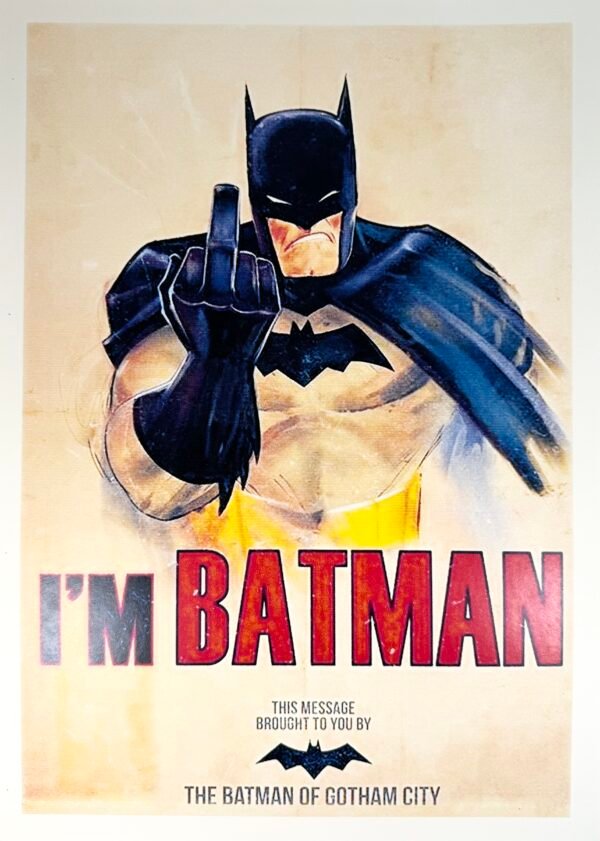 AFFICHE POP BATMAN FUCK