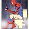 AFFICHE POP SPIDER WC