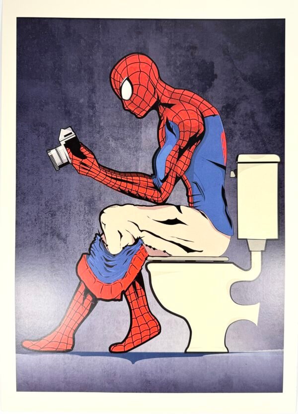 AFFICHE POP SPIDER WC