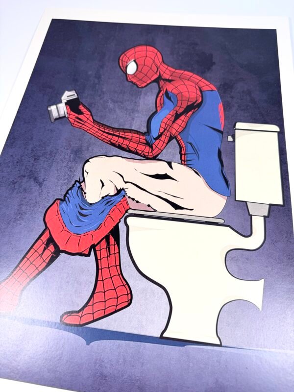 AFFICHE POP SPIDER WC