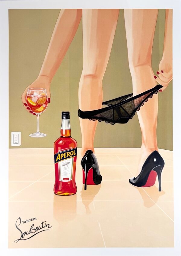 AFFICHE POP LOUBOUTIN X APÉROL
