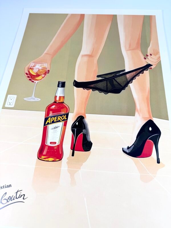 AFFICHE POP LOUBOUTIN X APÉROL