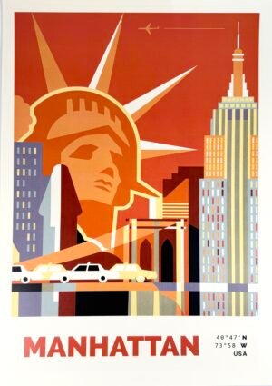 AFFICHE POP MANHATTAN