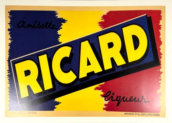 AFFICHE POP DRAPEAU RICARD