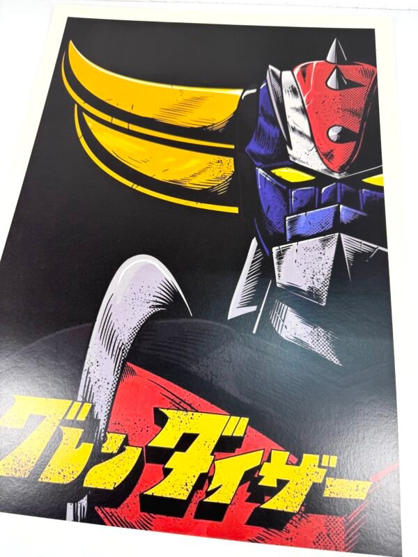 AFFICHE POP GOLDO FOND NOIR