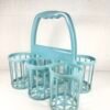 PORTE BOUTEILLES BLEU PLASTIQUE