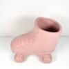 VASE PATIN À ROULETTES ROSE