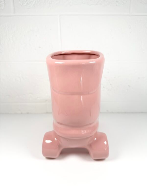 VASE PATIN À ROULETTES ROSE