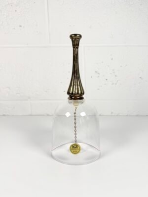 CLOCHE ARGENT ET VERRE
