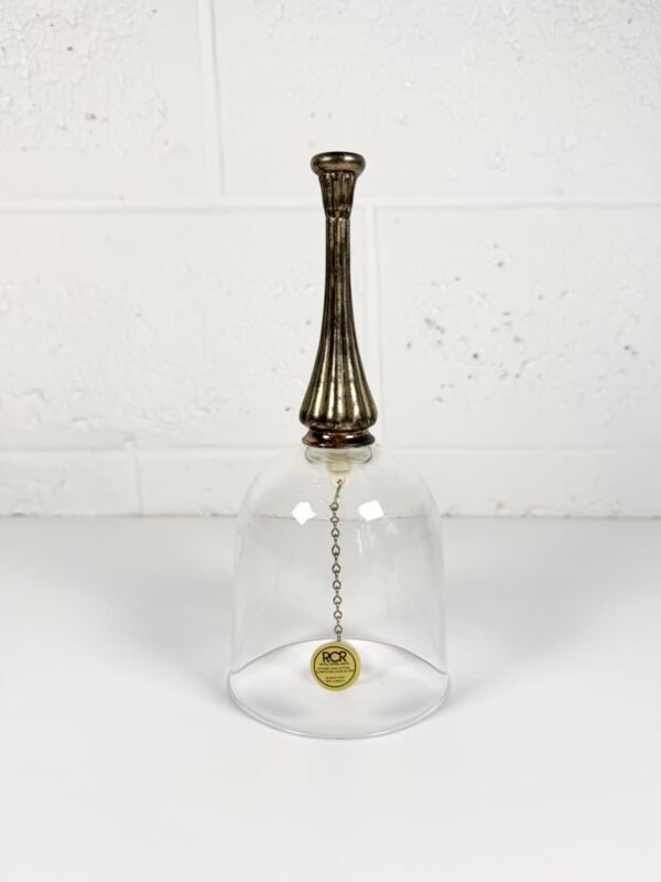 CLOCHE ARGENT ET VERRE