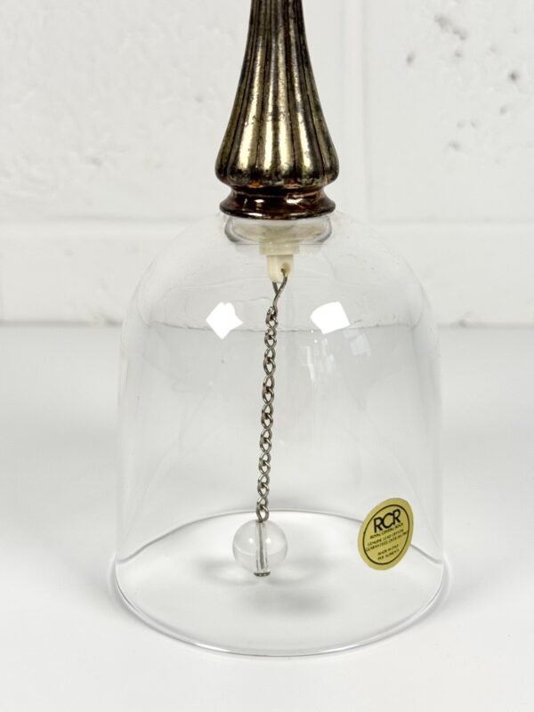 CLOCHE ARGENT ET VERRE