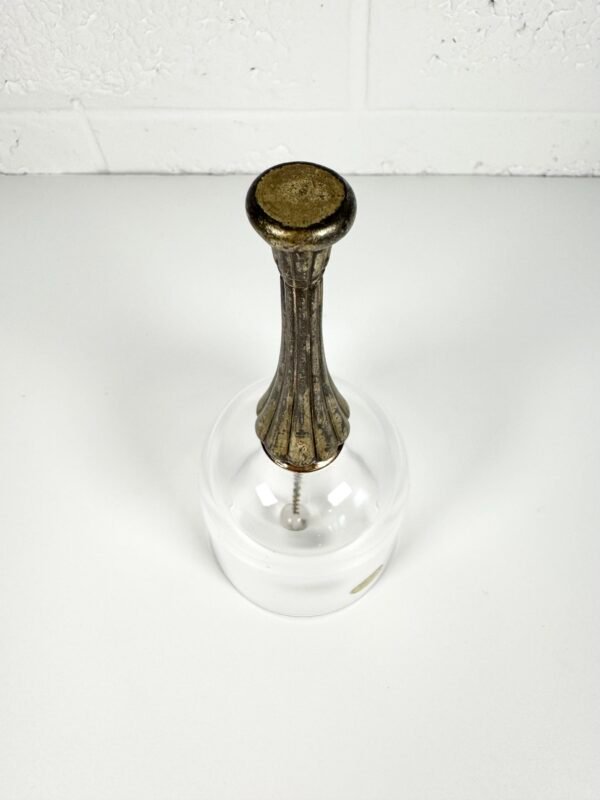 CLOCHE ARGENT ET VERRE