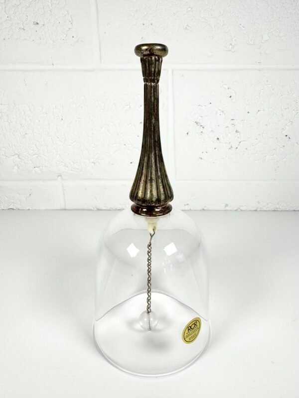 CLOCHE ARGENT ET VERRE