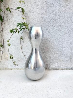 IMG_3841 VASE XXL INOX BOIS & CHIFFONS