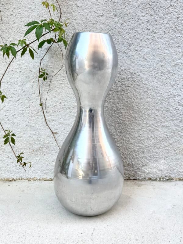 VASE XXL INOX BOIS & CHIFFONS